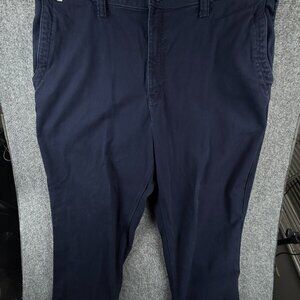 Carhartt FR CAT 2 Canvas Twill Pants Men 42x32 Navy Blue Work Fire Resistant